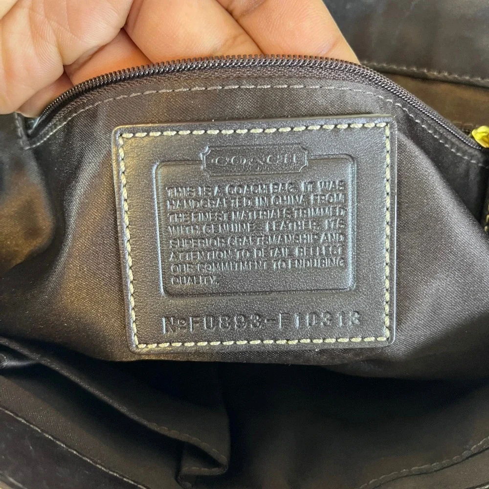 ♡ Coach Hamptons Horsebit Top Handle Bag F10313 ♡